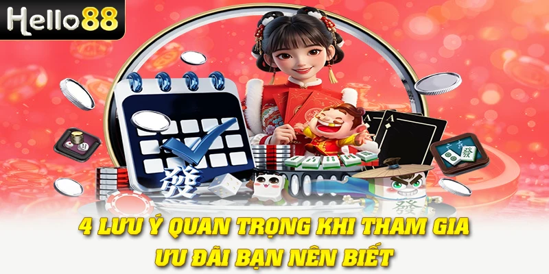 Vé Cược Miễn Phí Hello88 - Cơ Hội Săn Quà Độc Quyền Giá Trị 4 4 lưu ý quan trọng khi tham gia ưu đãi bạn nên biết
